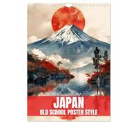 Japon - Affiche à l'ancienne (Calendrier mural 2026 DIN A4 vertical), CALVENDO calendrier mensuel
