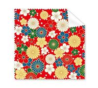 Japon Culture Art de Style Japonais Sakura Chrysanthème Fleurs Ukiyo-e Répétez Illustration Motif Lunettes Chiffon Chiffon de Nettoyage Nettoyant pour écran de téléphone 5 pcs