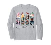 Japon, Culture Japonaise, Mont Fuji, Koi Fish Cherry Blossom Manche Longue