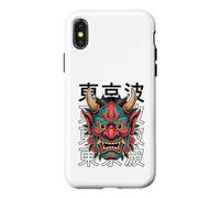 Japon Devil Hannya Masque Japonais Oni Yokai Oni Coque pour iPhone X/XS