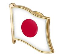 Japon Drapeau Pin Badge Métal Émail Broche Broche Japonaise Drapeau Japonais Novelty Cadeau Cravate Pin Badge Accessoire