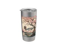 Japon Fleurs De Cerisier Art Japonais Japon Gobelet isotherme en acier inoxydable double paroi
