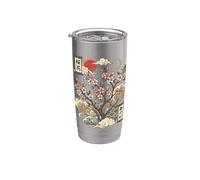 Japon Fleurs De Cerisier Art Japonais Japon Gobelet isotherme en acier inoxydable double paroi