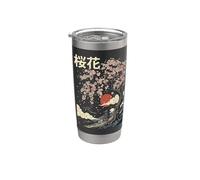 Japon Fleurs De Cerisier Art Japonais Japon Gobelet isotherme en acier inoxydable double paroi
