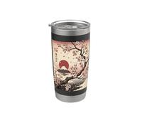 Japon Fleurs De Cerisier Art Japonais Japon Gobelet isotherme en acier inoxydable double paroi