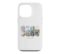 Japon Fleurs de Cerisier, pagodes et Fuji - Vacances Japon Coque pour iPhone 13 Pro