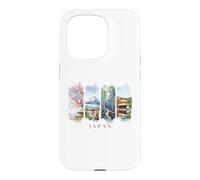 Japon Fleurs de Cerisier, pagodes et Fuji - Vacances Japon Coque pour iPhone 15 Pro