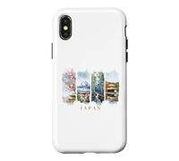 Japon Fleurs de Cerisier, pagodes et Fuji - Vacances Japon Coque pour iPhone X/XS
