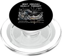 Japon Grande Vague Physique Hokusai Water Motion Maths Science PopSockets PopGrip pour MagSafe