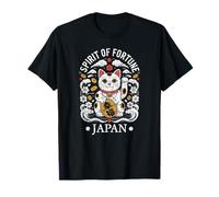 Japon Kawaii Neko Chat Fortune Japonais Rétro Souvenir T-Shirt