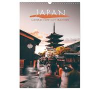 Japon - la modernité rencontre la tradition., Version française (Calendrier mural 2026 DIN A3 portrait), Calendrier CALVENDO mensuel