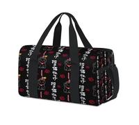 Japon Lucky Cat Sac de sport en forme de chat mignon pour le w nd Sac fourre-tout Sac fourre-tout décontracté Voyage Gym Sac de sport pour enfants Filles Garçons Femmes Hommes