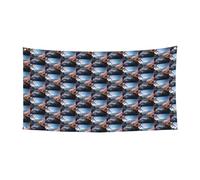 Japon Mount Fuji Paysage Impression Bannière Halloween Parfaite pour Halloween Noël Design Simple Face Fournitures de décoration de fête