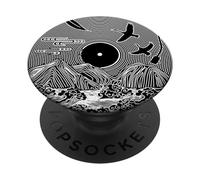 Japon Old Disc Music en Vaporwave rétro 80's 90's esthétique PopSockets PopGrip Adhésif