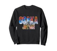 Japon Osaka Château Automne Paysage Intérieur Lettres Grasses Sweatshirt