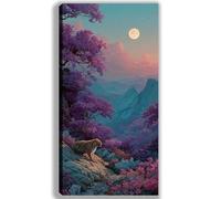 Japon Peinture par Numero Adulte Animal Peinture Numero Adulte et Enfant,DIY Paint by Numbers avec 40x100cm Toile + Acryliques + Pinceaux + Images de Référence,Decoration Chambre,Cadeau Femme,-fu686u