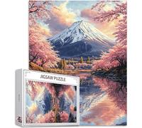 Japon Puzzle 1500 Pièces Adultes, 5D Puzzle Mont Fuji Couleur Puzzles, Jigsaw Jeu éducatif effrayant, Ddifficile pour Adultes avec Emballage Cadeau for Decoration Chambre Murale, Cadeau Homme,Model654