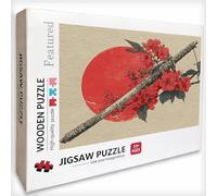Japon Puzzle 2000 Pièces Adultes, Fleur Puzzle Bois 99x70cm, Adultes Jeu éducatif Défi énigme avec Une Boîte d'emballage Exquise, Jeu Relaxant Détente Collection, pour Decoration Chambre, C-4537