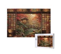 Japon Puzzle Automne 5000 Pièces Adultes, DIY Puzzles Classiques Art avec Boîte d'emballage et Photos de Référence, Relaxation/Soulagement du Stress/Jeux Amusants, Creatif Cadeau pour Femme M-945