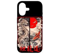 Japon rétro Dragon Vaporwave en 80' 90's Aesthetic Harajuku Coque pour iPhone 17