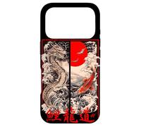 Japon rétro Dragon Vaporwave en 80' 90's Aesthetic Harajuku Coque pour iPhone 17 Pro