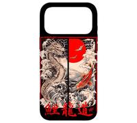 Japon rétro Dragon Vaporwave en 80' 90's Aesthetic Harajuku Coque pour iPhone 17 Pro Max