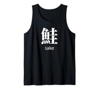 Japon Saké Saumon Kanji Japonais Izakaya Otaku Souvenir Débardeur