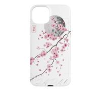 Japon Sakura Cerisier Fleur Lune Vintage Traditionnel Coque pour iPhone 15 Plus