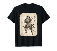 Japon Samurai Warrior Fighter Anime Vintage Ukiyo-e Art T-Shirt