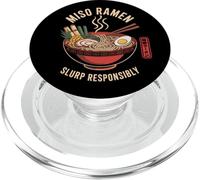 Japon Slurp Responsibly Miso Ramen Nouilles Japonaises Otaku PopSockets PopGrip pour MagSafe