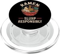 Japon Slurp Responsibly Soba Nouilles Souvenir Otaku Japonais PopSockets PopGrip pour MagSafe