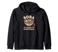 Japon Slurp Responsibly Soba Nouilles Souvenir Otaku Japonais Sweat à Capuche
