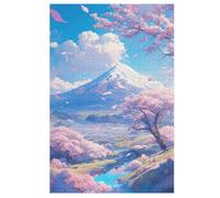 Japon Style Puzzle Adulte 1000 Pièces Artisanat Cadeau Famille Puzzles Jouet en Bois Cadeau Unique Décoration Intérieure （78×53cm）