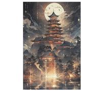 Japon Style Puzzle en Bois 1000 Pièces, DIY, Divertissement Créatif, Amusement Puzzles pour Adultes Et Enfants À Partir De 12 Ans, （78×53cm）