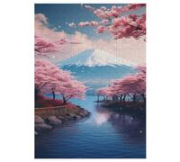 Japon Style Puzzles Adultes 300 Pièces Puzzle Adulte Jeu Éducatif Challenge Toy en Bois pour Enfants 42×30cm