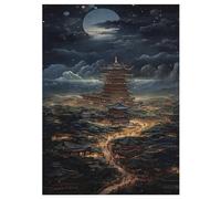Japon Style Puzzles De 300 Pièces pour Adultes Et Enfants Puzzle Impossible Jouets en Bois Jeu Stimulant 42×30cm