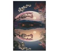 Japon Style Puzzles en Bois Adultes Et Adolescents 1000 Pieces Enfants Puzzle Décoration Mur Moderne Art Jouets Cadeau Intéressants (78×53cm)
