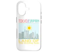 Japon Tokyo Skyline Cityscape with Japanese Art Culture Tee Coque pour iPhone 17
