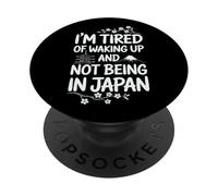 Japon Vacances Voyageur Japonais PopSockets PopGrip Adhésif