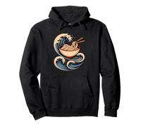 Japon Vagues Udon Bol Nourriture Japonaise Nouilles Sweat à Capuche