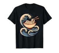 Japon Vagues Udon Bol Nourriture Japonaise Nouilles T-Shirt