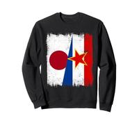 Japon Yougoslavie Demi-Drapeau Patrimoine yougoslave Japonais Sweatshirt