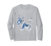 Japonais Aesthetic Tiger Tokyo Japon Manga Anime Asiatique 80's Manche Longue