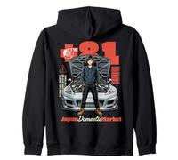 Japonais Car Girl Enthusiast 81 Art Racing Back Sweat à Capuche