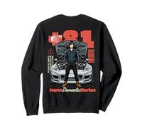 Japonais Car Girl Enthusiast 81 Art Racing Back Sweatshirt