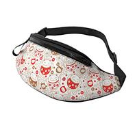 Japonais Chat Porte-Bonheur Maneki Neko Mains Libres Fanny Pack pour Femmes Hommes