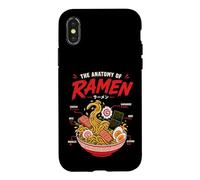 Japonais Ramen Anatomie Nouilles Food Art Illustration Coque pour iPhone X/XS