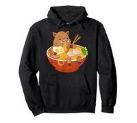 Japonais Ramen Sanglier Mangeant Nouilles Anime Graphique Japon Sweat à Capuche