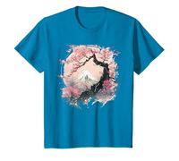 Japonais Sakura Garden Geisha Mont Fuji Fleur de Cerisier T-Shirt