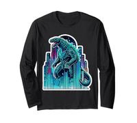 Japonais Steampunk Monster Lizard Robot Anime Manga Japon Manche Longue